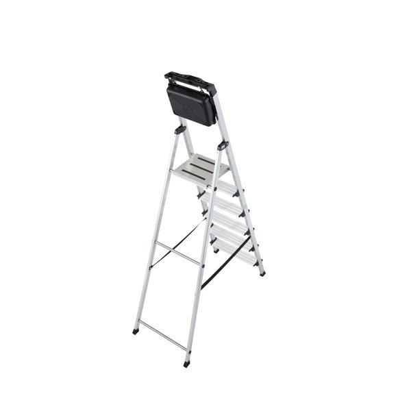 Krause MONTO Stufen-StehLeiter Secury mit MultiGrip 6 Stufen