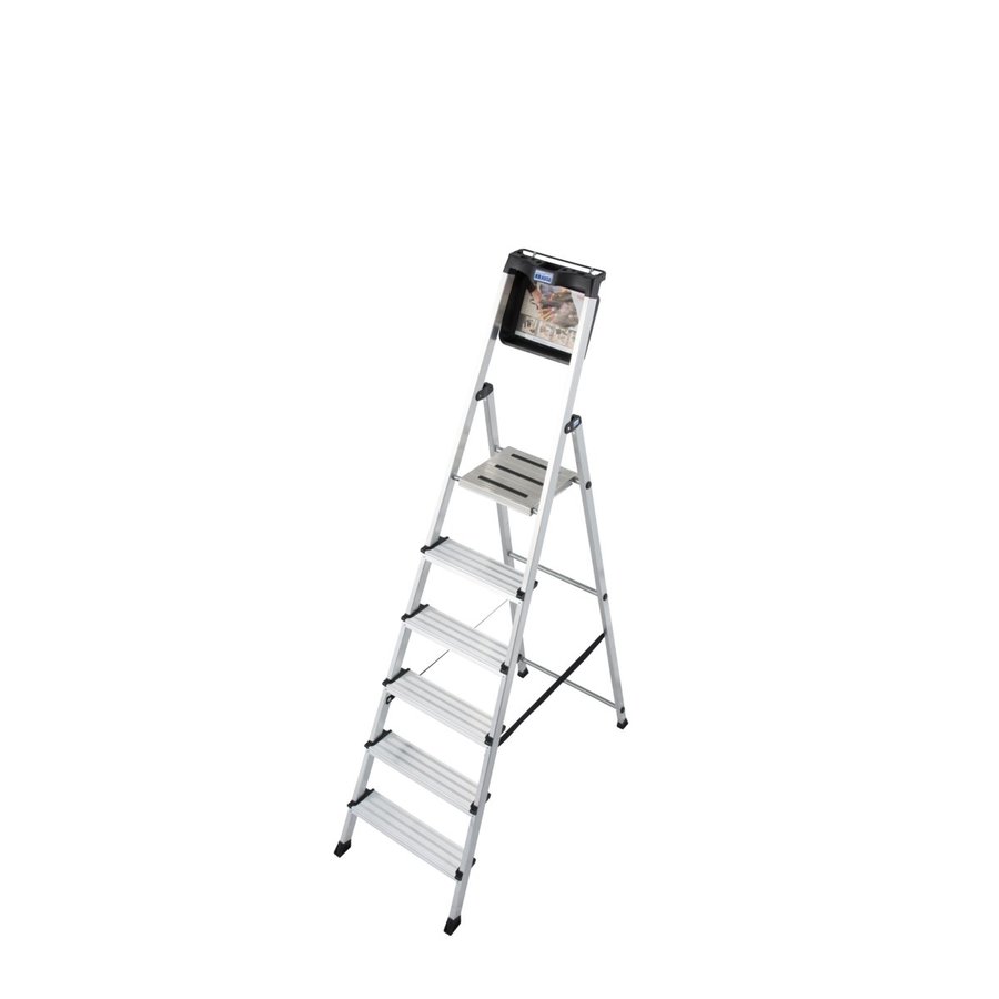 Krause MONTO Stufen-StehLeiter Secury mit MultiGrip 6 Stufen
