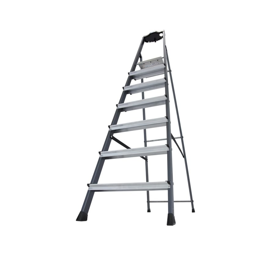 Krause MONTO Stufen-Stehleiter Securo eloxiert 7 Stufen