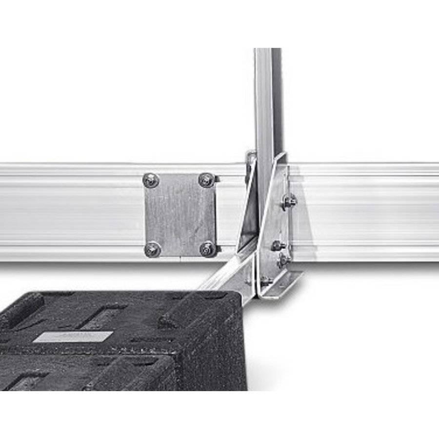 MAUDERER BAVARIA Flachdach-Absturzsicherung NEO 30F - mit Fußleisten 90m Set/Geländerlänge 3m