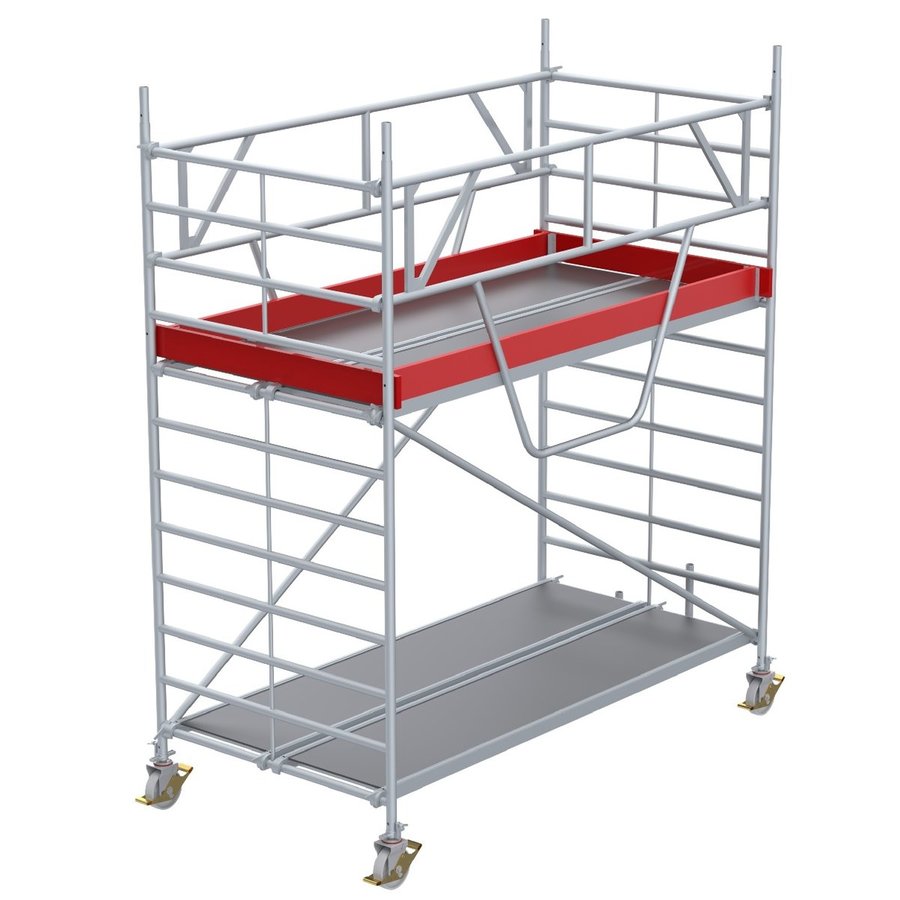 Euroline Gerüsttyp 9514 mit Sicherheitsaufbau (Typ 1,50 x 2,85 m) mit Arbeitshöhe bis 4,35 m