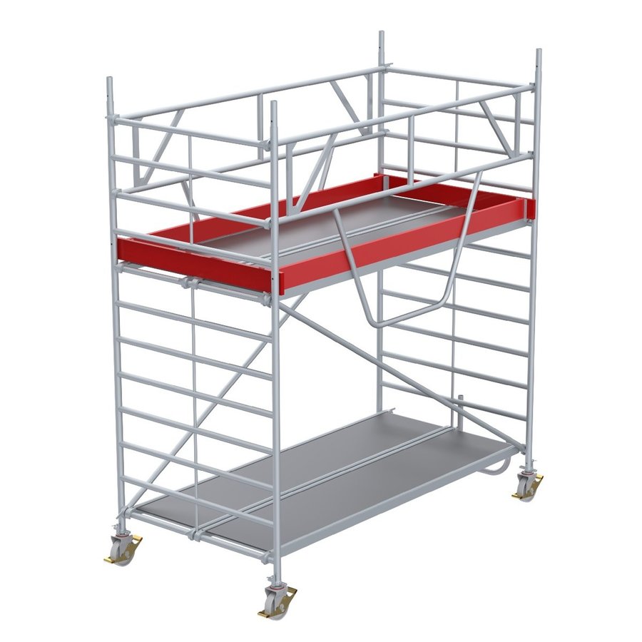 Euroline Gerüsttyp 9517 mit Sicherheitsaufbau (Typ 1,50 x 2,85 m) mit Arbeitshöhe bis 4,35m