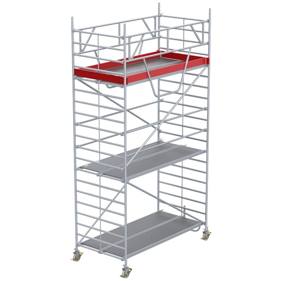 Euroline Gerüsttyp 9517 mit  Sicherheitsaufbau (Typ 1,50 x 2,85 m) mit Arbeitshöhe bis 6,35 m