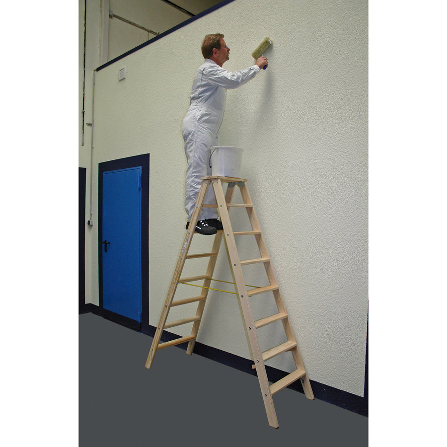 Krause STABILO Stufen-DoppelLeiter Holz 2x8 Stufen