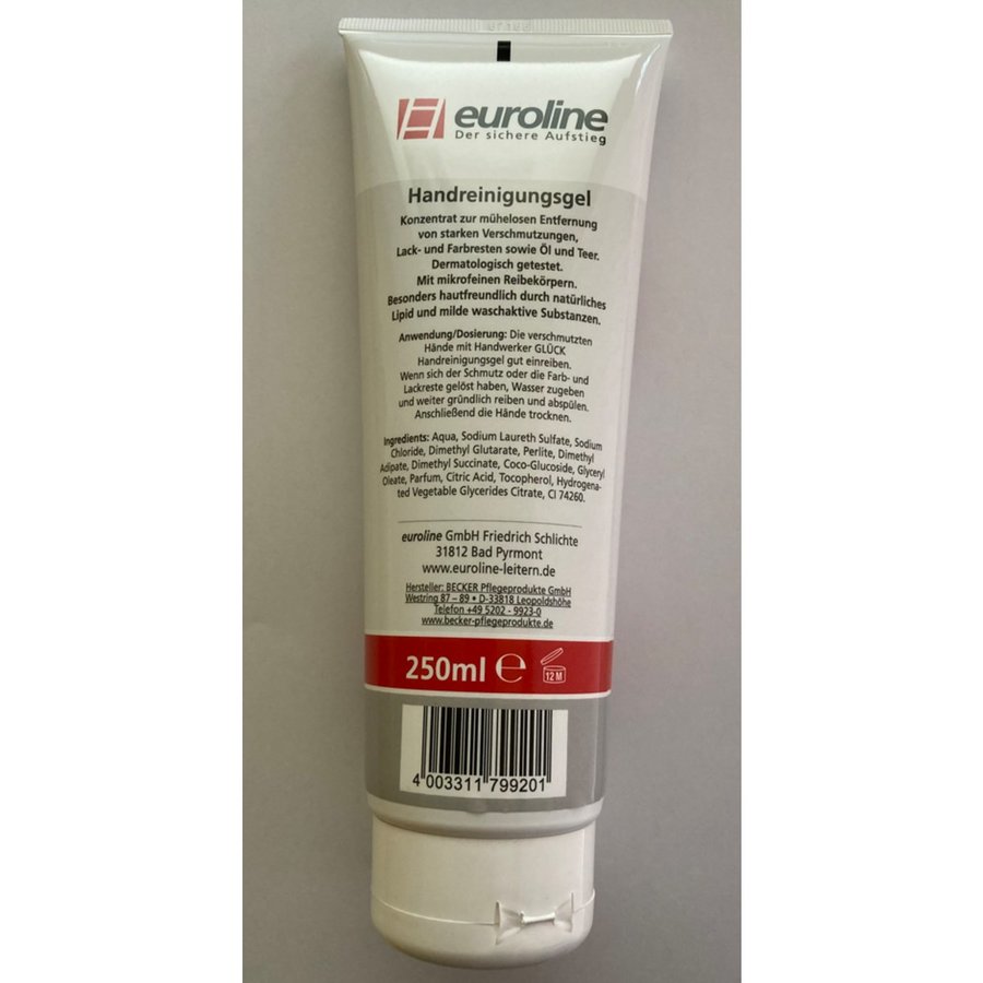 Euroline Handreinigungsgel Handwerker GLÜCK Set 6 Tuben