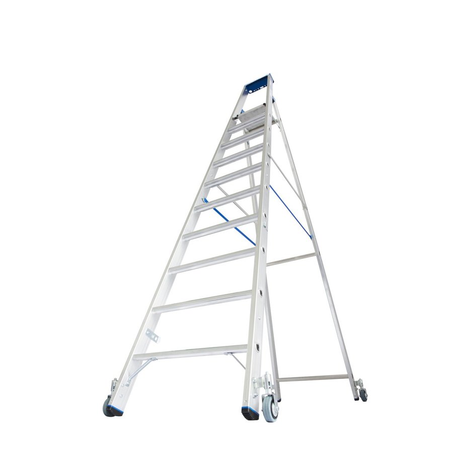 Krause STABILO Stufen-StehLeiter fahrbar 10 Stufen