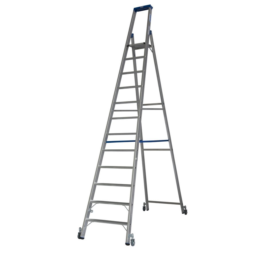 Krause STABILO Stufen-StehLeiter fahrbar 12 Stufen