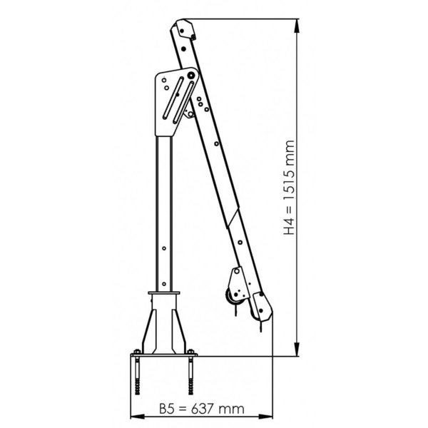 Hailo Professional Auslegearm Typ ASS-2 inkl. Bodenhülse