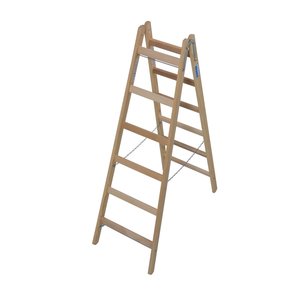 Krause STABILO Sprossen-DoppelLeiter (Holz)