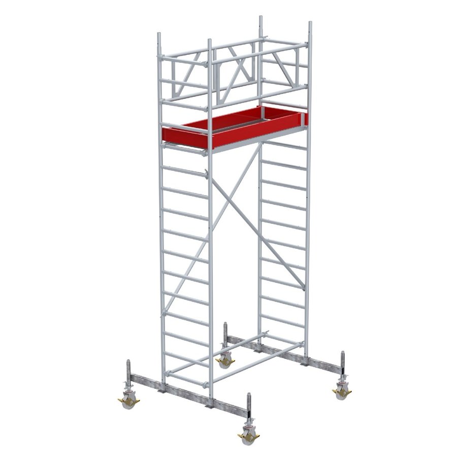 Euroline Gerüsttyp 9512 mit Fahrbalken starr (Typ 0,75 x 1,80 m) mit Arbeitshöhe bis 5,30 m