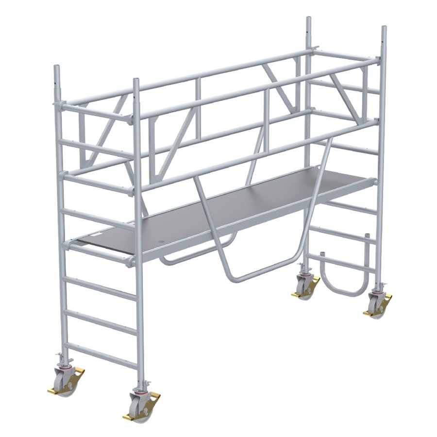 Euroline Gerüsttyp 9513 mit Sicherheitsaufbau  (Typ 0,75 x 2,85 m) mit Arbeitshöhe bis 3,35 m