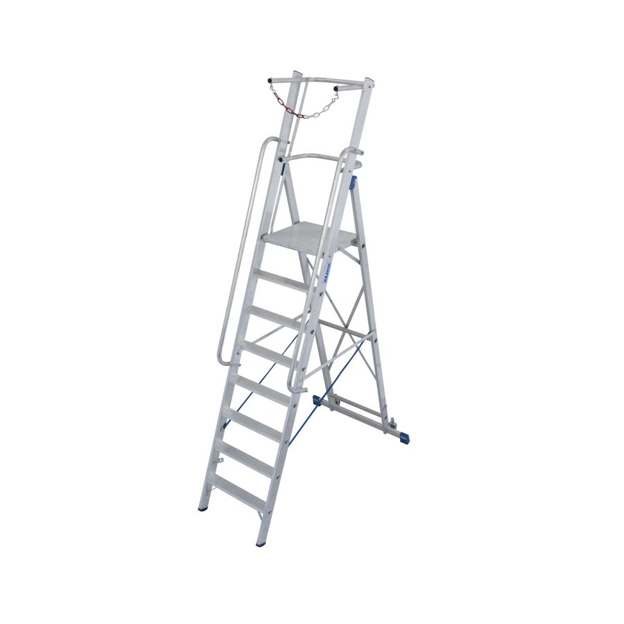 Krause STABILO Stufen-StehLeiter mit großer Plattform und Sicherheitsbügel 8 Stufen