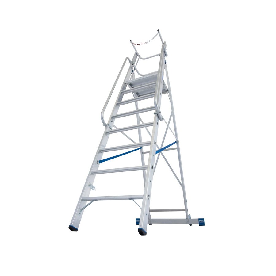 Krause STABILO Stufen-StehLeiter mit großer Plattform und Sicherheitsbügel 8 Stufen