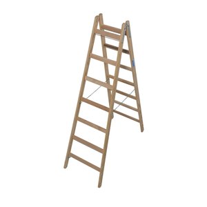 Krause STABILO Sprossen-DoppelLeiter (Holz)