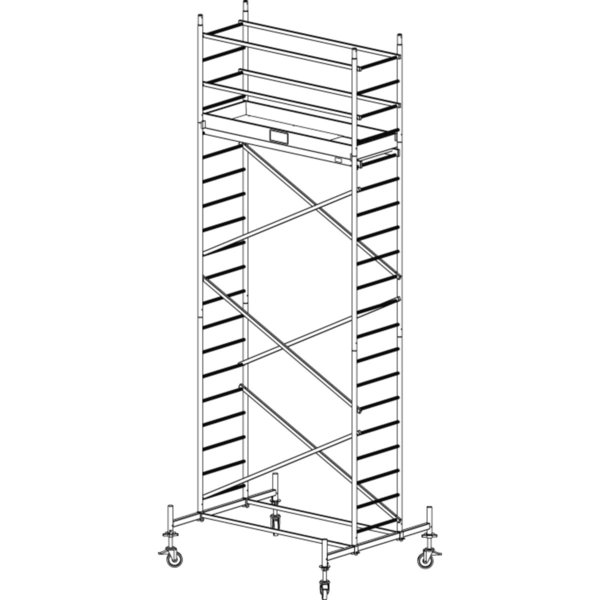 Krause ProTec Alu-FahrGerüst, Arbeitshöhe ca. 6,30 m