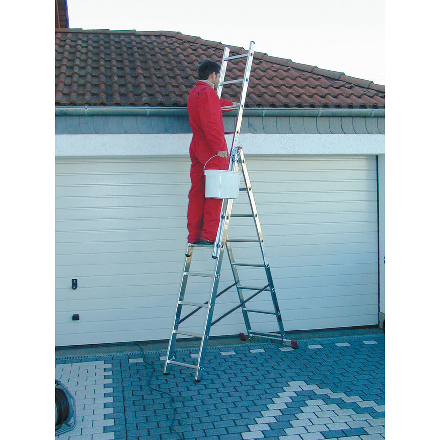 Krause CORDA Alu VielzweckLeiter Treppengängig 3x8 Sprossen
