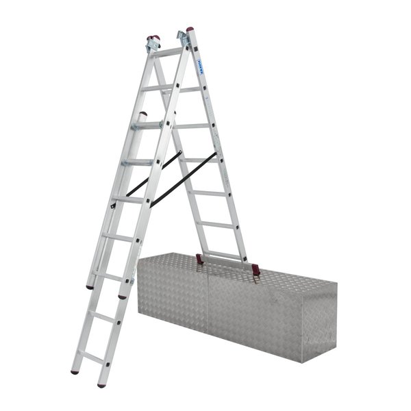 Krause CORDA Alu VielzweckLeiter Treppengängig 3x7 Sprossen