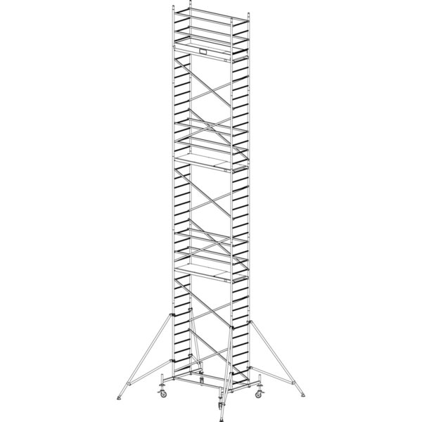Krause ProTec Alu-FahrGerüst, Arbeitshöhe ca. 11,30 m