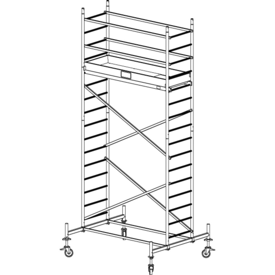 Krause ProTec Alu-FahrGerüst, Arbeitshöhe ca. 5,30 m