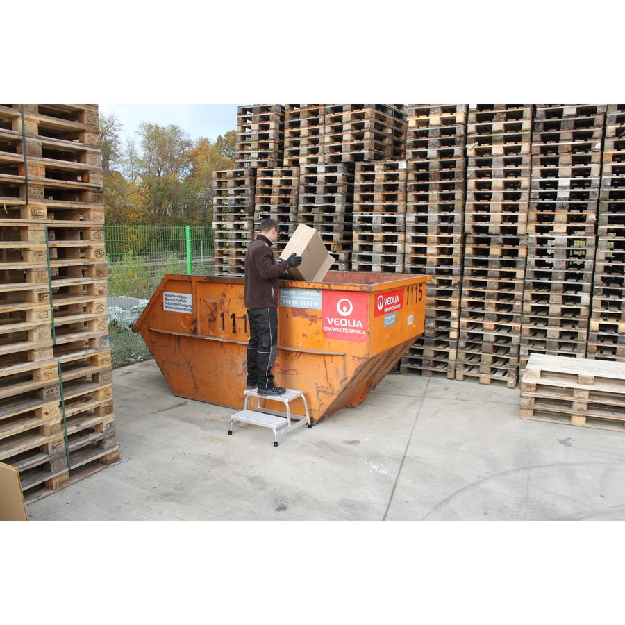 Krause STABILO MontageTritt mit Gitterroststufen 2 Stufen