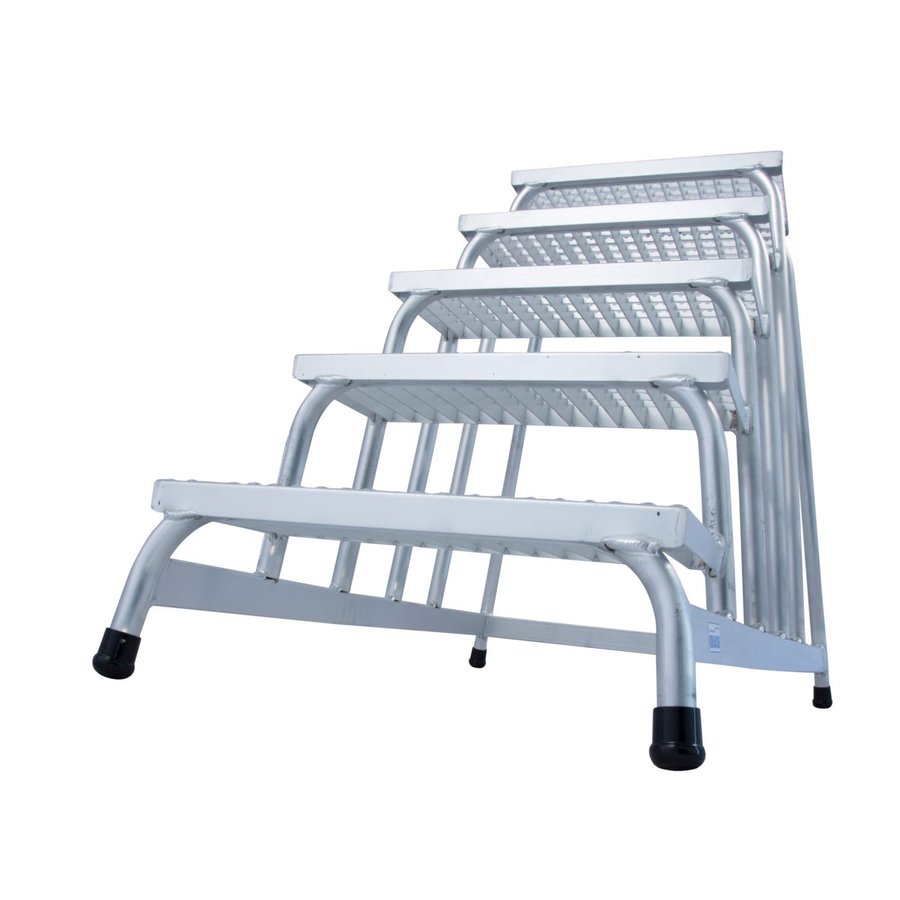 Krause STABILO MontageTritt mit Gitterroststufen 5 Stufen