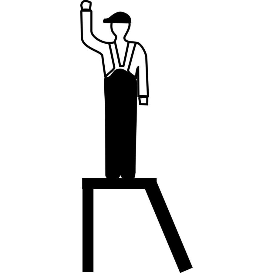 Krause STABILO MontageTritt mit Gitterroststufen 5 Stufen