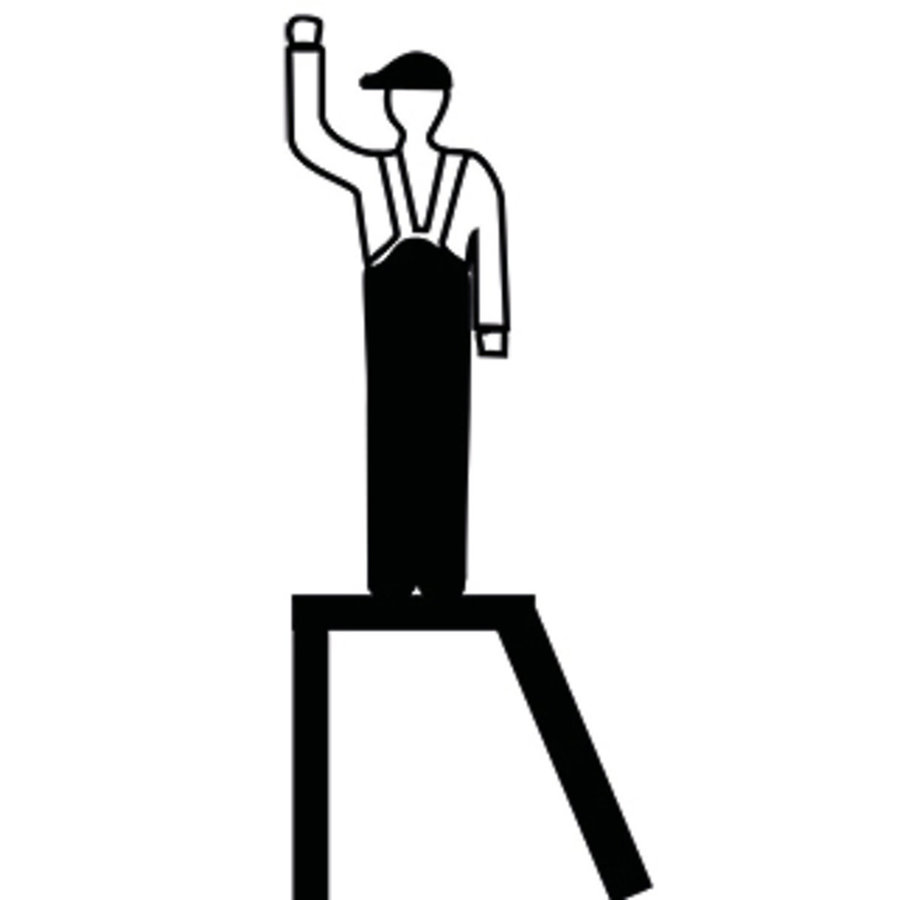 Krause STABILO MontageTritt mit Gitterroststufen 5 Stufen