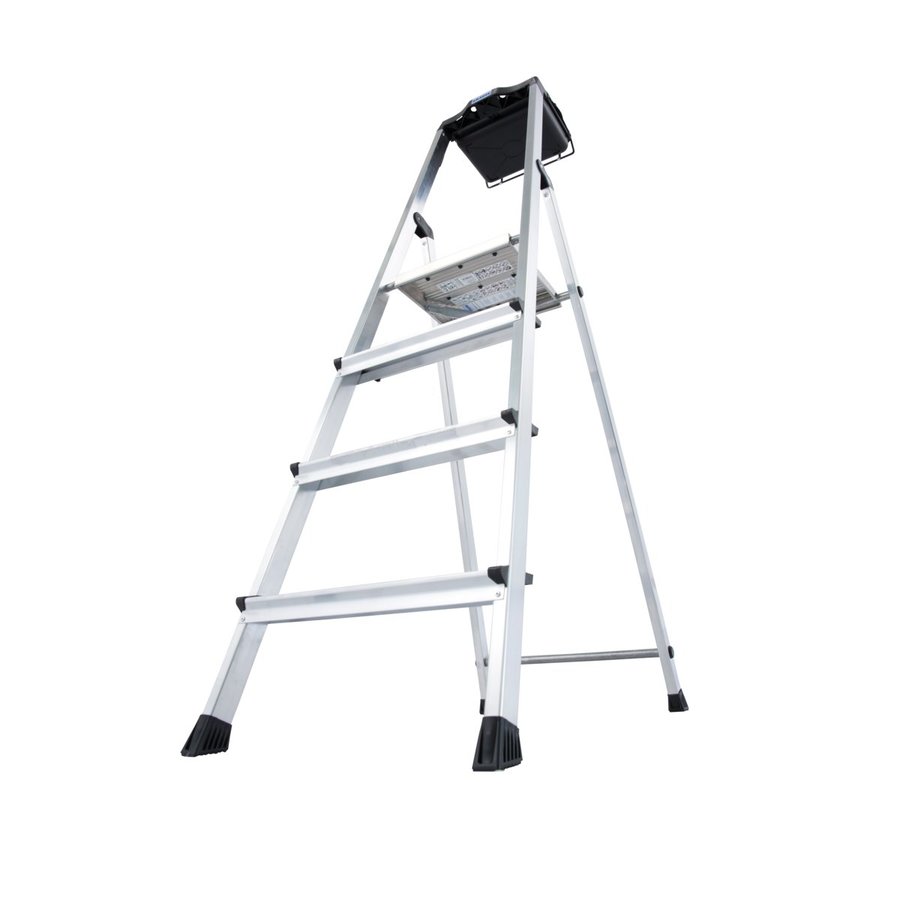 Krause Monto Stufen-StehLeiter Secury mit MultiGrip 4 Stufen