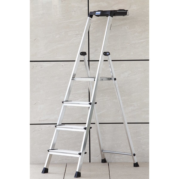 Krause Monto Stufen-StehLeiter Secury mit MultiGrip 4 Stufen
