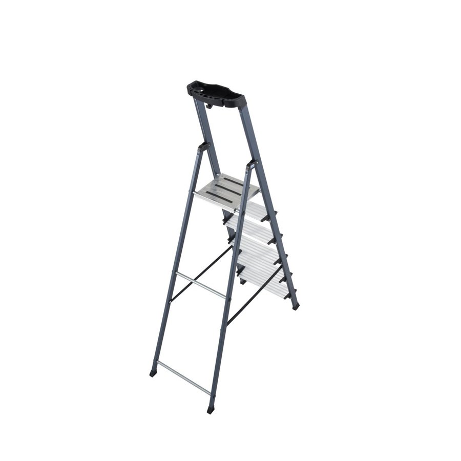 Krause MONTO Stufen-Stehleiter Securo eloxiert 6 Stufen