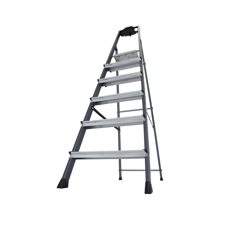 Krause MONTO Stufen-Stehleiter Securo eloxiert 6 Stufen