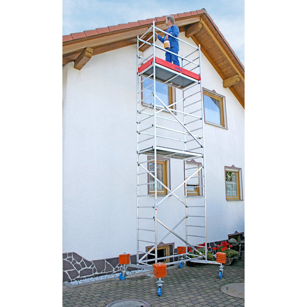 Krause MONTO Climtec Alu-ArbeitsGerüst,  Arbeitshöhe ca. 7,00 m 2. Aufstockung, Artikel-Nr. 710154