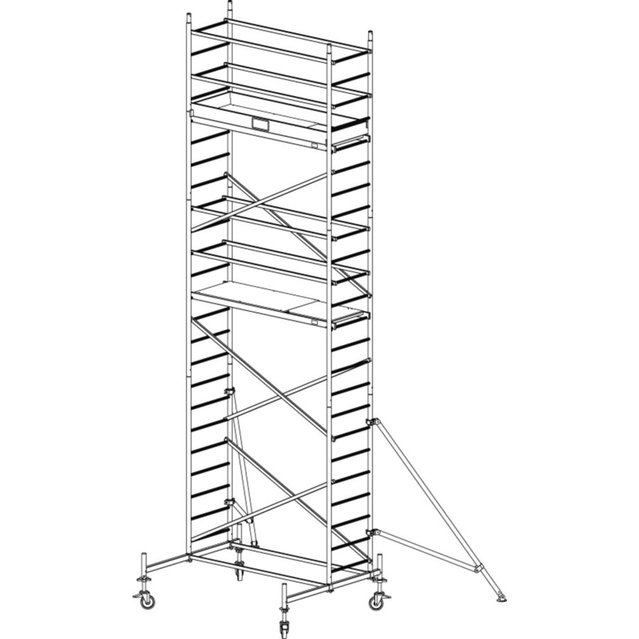 Krause ProTec Alu-FahrGerüst, Arbeitshöhe ca. 7,30 m