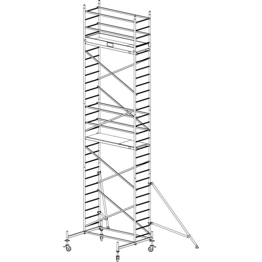 Krause ProTec Alu-FahrGerüst, Arbeitshöhe ca. 8,30 m