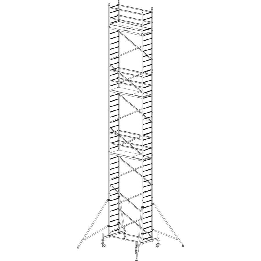 Krause ProTec Alu-FahrGerüst, Arbeitshöhe ca. 12,30 m