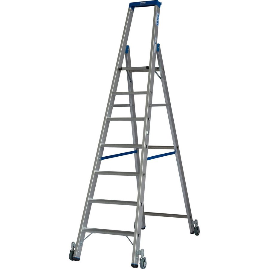 Krause STABILO Stufen-StehLeiter fahrbar 7 Stufen