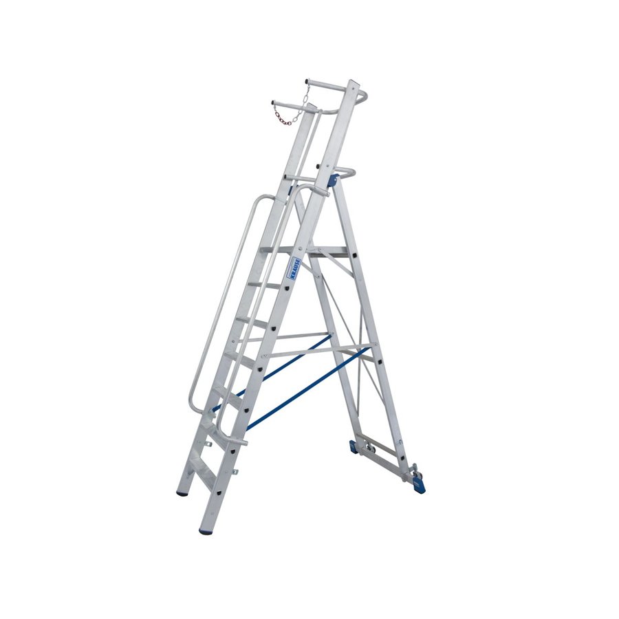 Krause STABILO Stufen-StehLeiter mit großer Plattform und Sicherheitsbügel 7 Stufen