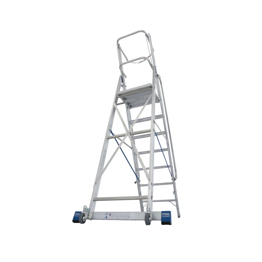Krause STABILO Stufen-StehLeiter mit großer Plattform und Sicherheitsbügel 7 Stufen