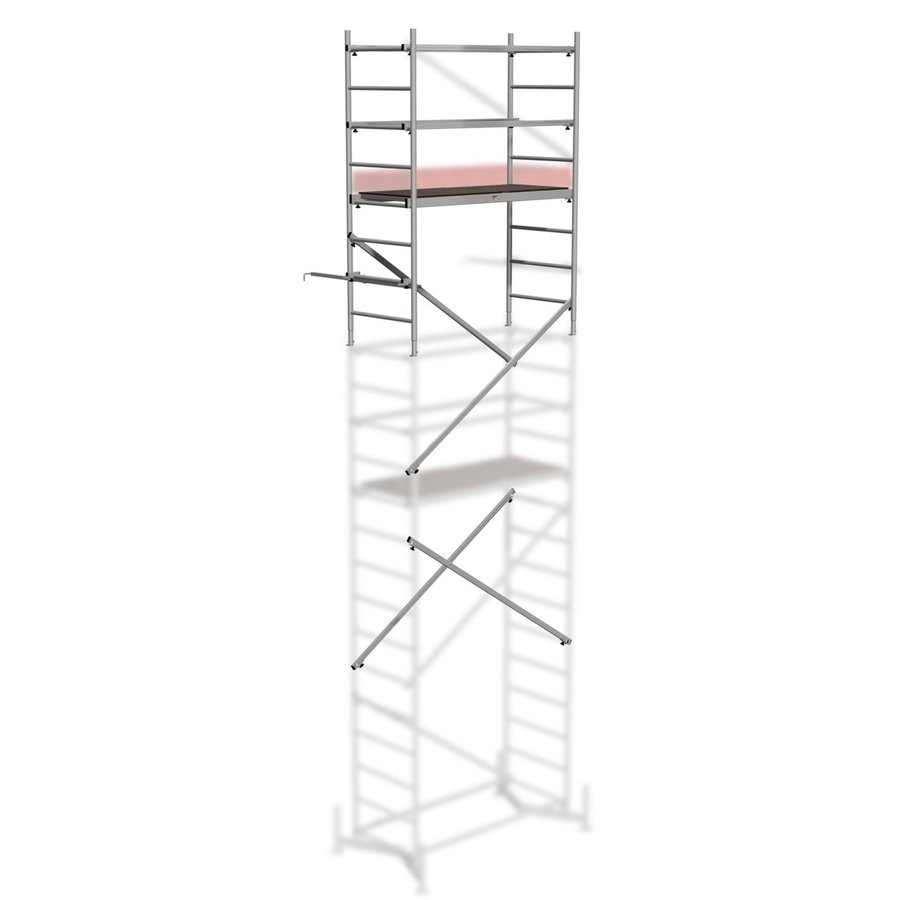 Krause MONTO Climtec Alu-ArbeitsGerüst,  Arbeitshöhe ca. 7,00 m 2. Aufstockung, Artikel-Nr. 710154