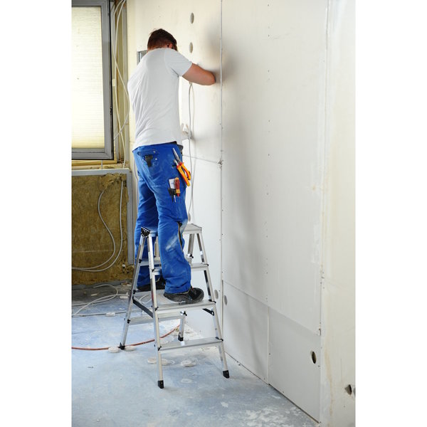 Krause MONTO Stufen-DoppelLeiter Dopplo 2x4 Stufen