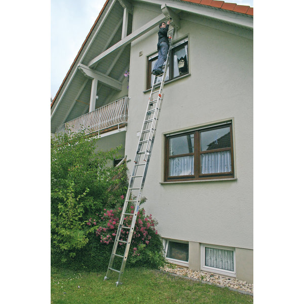 Krause MONTO Sprossen-SeilzugLeiter Robilo zweiteilig 2x15 Sprossen