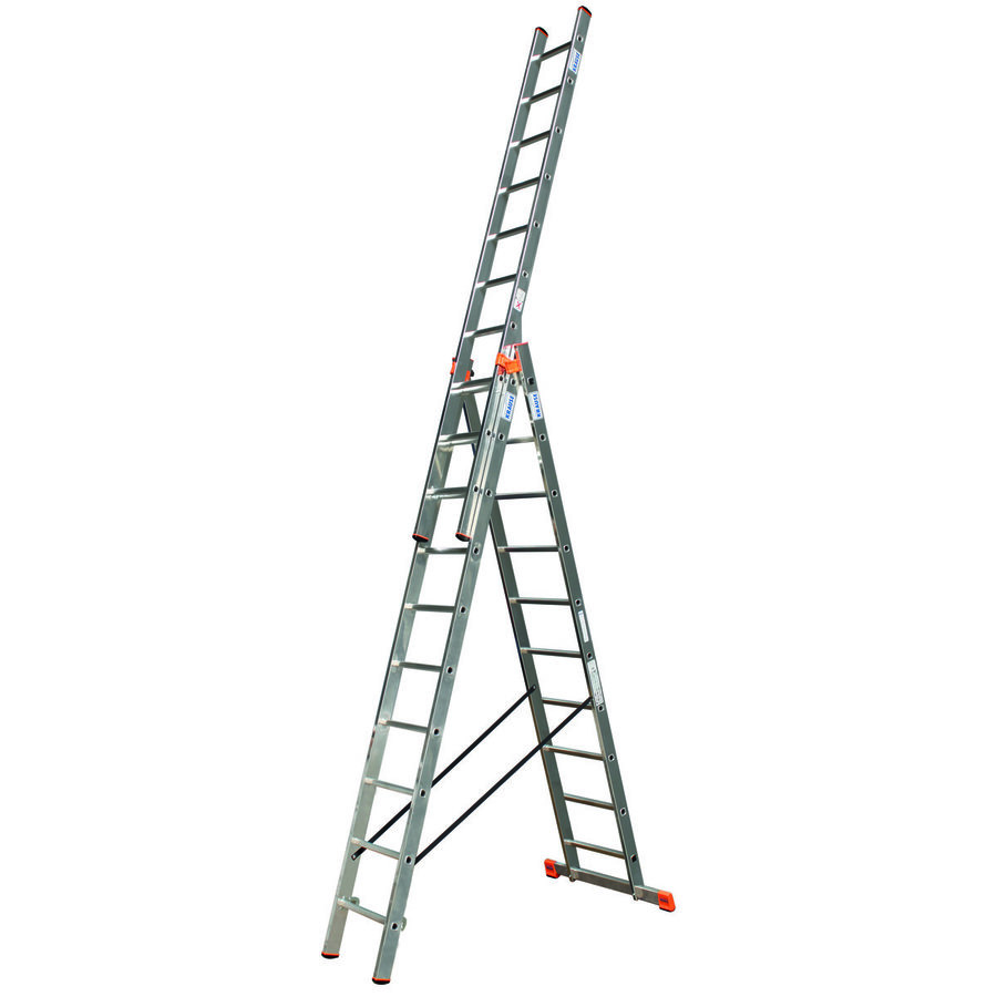 Krause MONTO Sprossen-VielzweckLeiter Tribilo 3x10 Sprossen