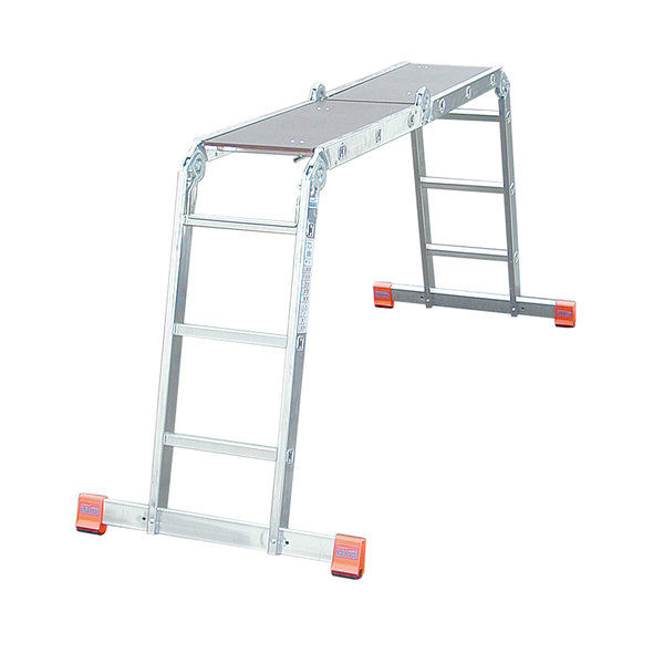 Krause MONTO Sprossen-Gelenk-UniversalLeiter MultiMatic 4x3 Sprossen