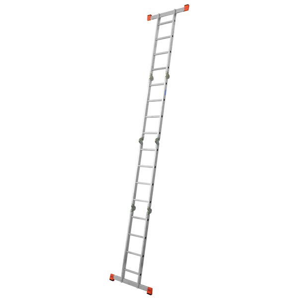 Krause MONTO Sprossen-Gelenk-UniversalLeiter MultiMatic 4x4 Sprossen Arbeitshöhe bis 5,5 m