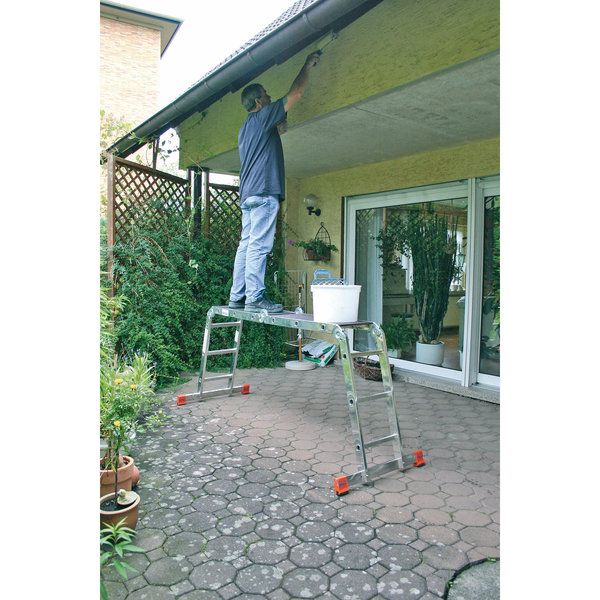 Krause MONTO Sprossen-Gelenk-UniversalLeiter MultiMatic 4x3 Sprossen