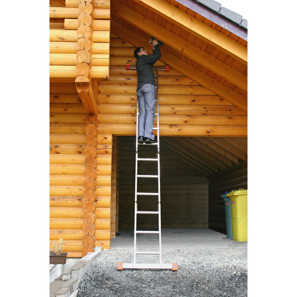 Krause MONTO Sprossen-Gelenk-UniversalLeiter MultiMatic 4x3 Sprossen