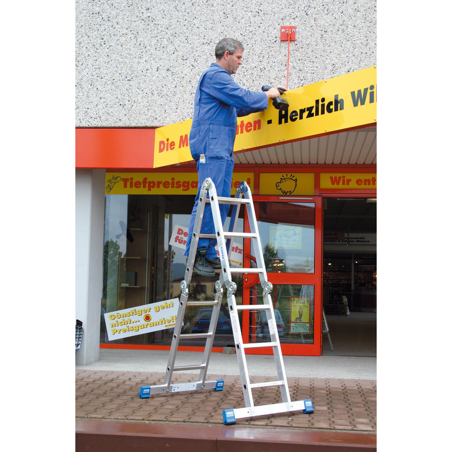 Krause STABILO Sprossen-Gelenk-UniversalLeiter 4x3 Sprossen
