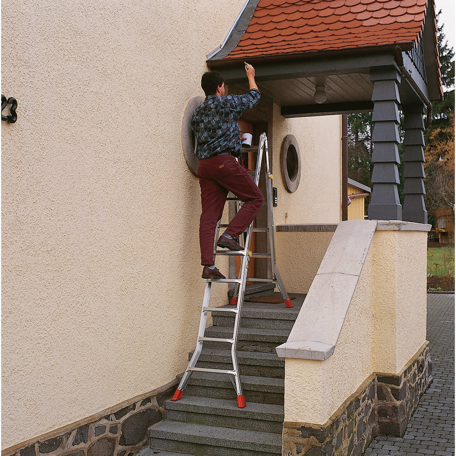 Krause MONTO - Sprossen-Gelenk-TeleskopLeiter - TeleMatic 4x5 Sprossen