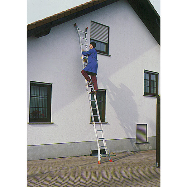 Krause MONTO - Sprossen-Gelenk-TeleskopLeiter - TeleMatic 4x5 Sprossen