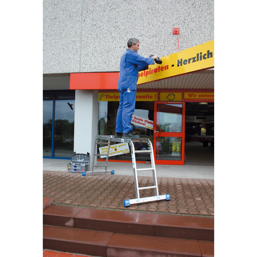 Krause STABILO Sprossen-Gelenk-UniversalLeiter 4x3 Sprossen